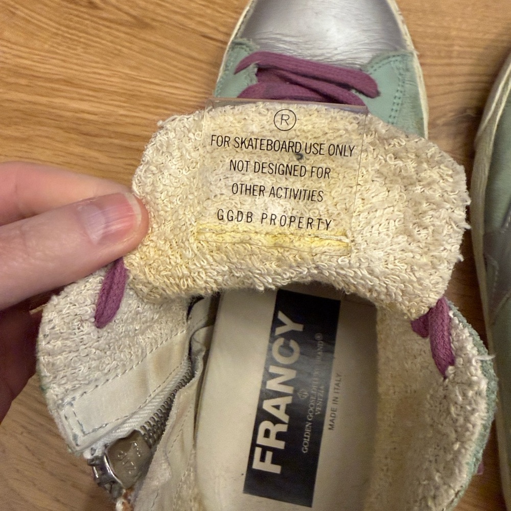 Golden Goose Suede Francy High Top Sneakers - Picture 9 of 11